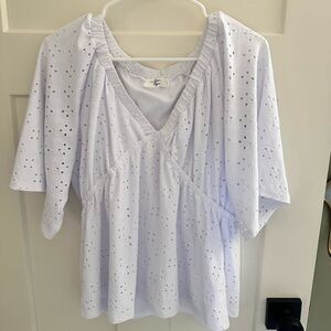 White Eyelet Blouse
